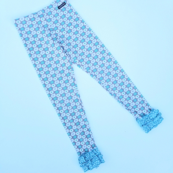 MATILDA JANE Boutique Motif Leggings Ruffle Sz 10 - Picture 2 of 8